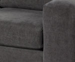 Danielle 3-Piece Sectional with Left-Facing Corner Wedge - Grey