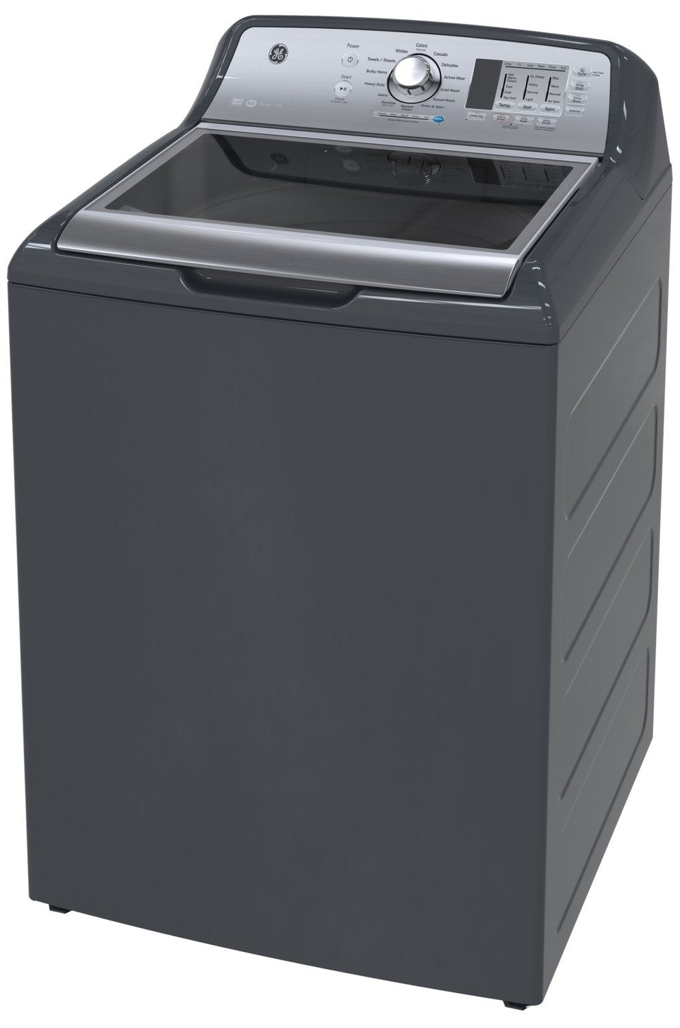 GE Diamond Grey Top-Load Washer (5.3 Cu. Ft.) - GTW680BMMDG - Open-Box