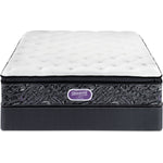 Simmons Beautyrest Ultra Silvia Firm Queen Mattress and Low-Profile Boxspring Set
