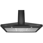 Whirlpool Black Stainless Steel 36" 400 CFM Canopy Wall-Mount Range Hood - WVW53UC6HV