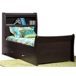 Rachel Twin Storage Bed - Chocolate