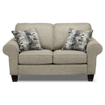 Drake Sofa and Loveseat Set - Taupe