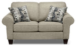 Drake Sofa and Loveseat Set - Taupe