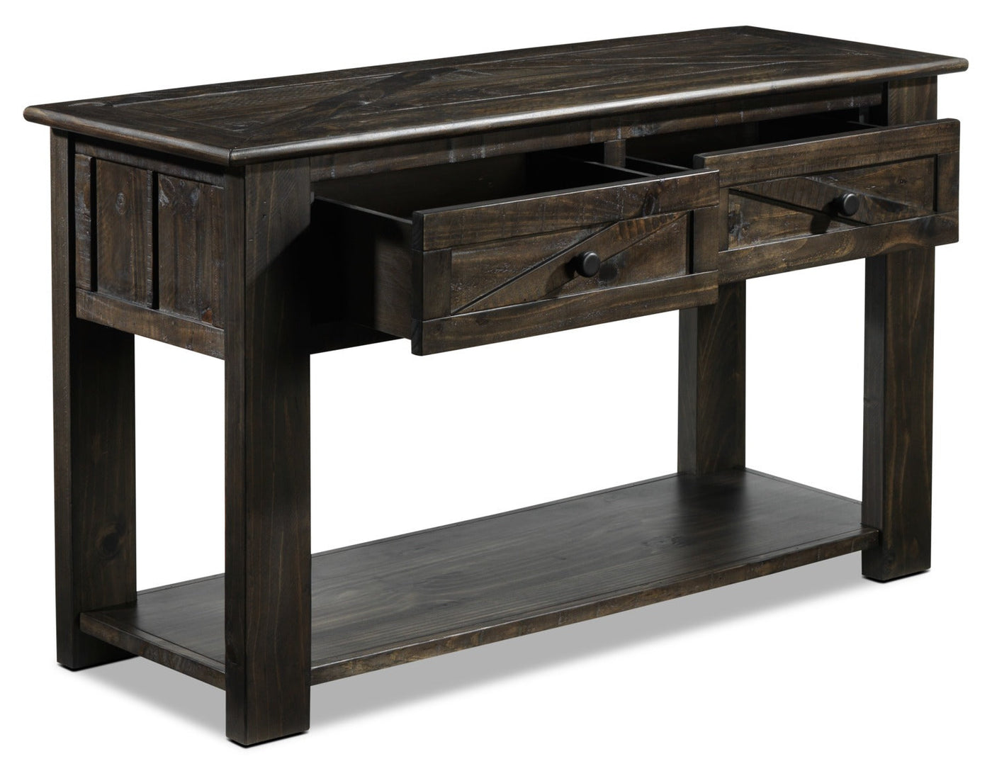 Gable Sofa Table - Weathered Charcoal
