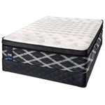 Sealy Mastery Hybrid Plush King Mattress and Split Low-Profile Boxspring Set