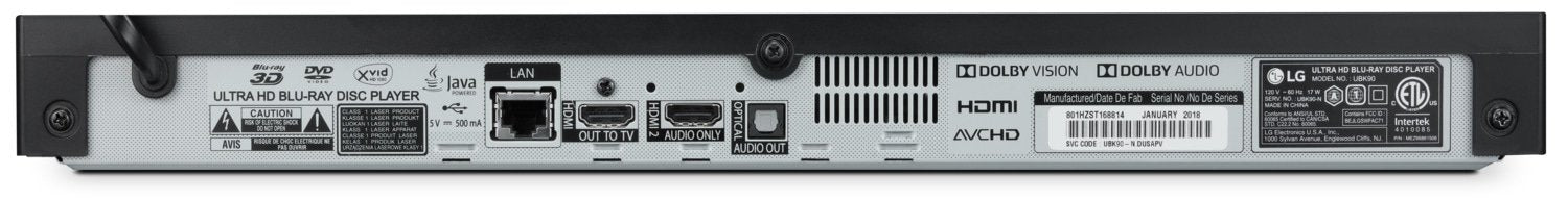 LG 4K Blu-ray Player - UBK90