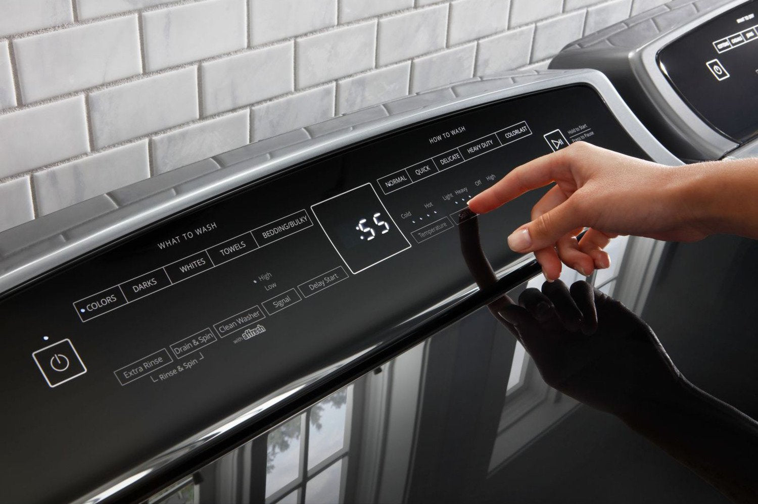 Whirlpool Chrome Shadow Top-Load Washer (5.5 Cu. Ft. IEC) - WTW7500GC