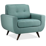 Julian Sofa, Loveseat and Chair Set - Teal