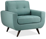 Julian Sofa, Loveseat and Chair Set - Teal