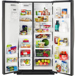 Whirlpool Black Stainless Steel Side-by-Side Refrigerator (28 Cu. Ft.) - WRS588FIHV