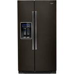 Whirlpool Black Stainless Steel Counter-Depth Side-by-Side Refrigerator (21 Cu. Ft.) - WRS571CIHV
