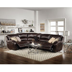 Santorini 5-Piece Power Reclining Sectional - Walnut