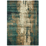 Ashbury 5' x 8' Area Rug - Cream and Teal
