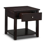 Ines End Table - Espresso