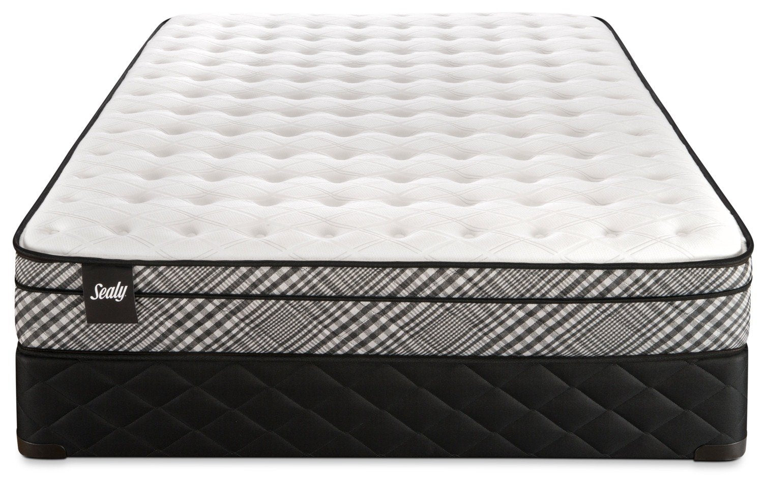 Sealy Visual Cushion Firm Twin Mattress and Boxspring Set
