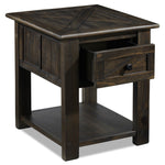 Gable End Table - Weathered Charcoal