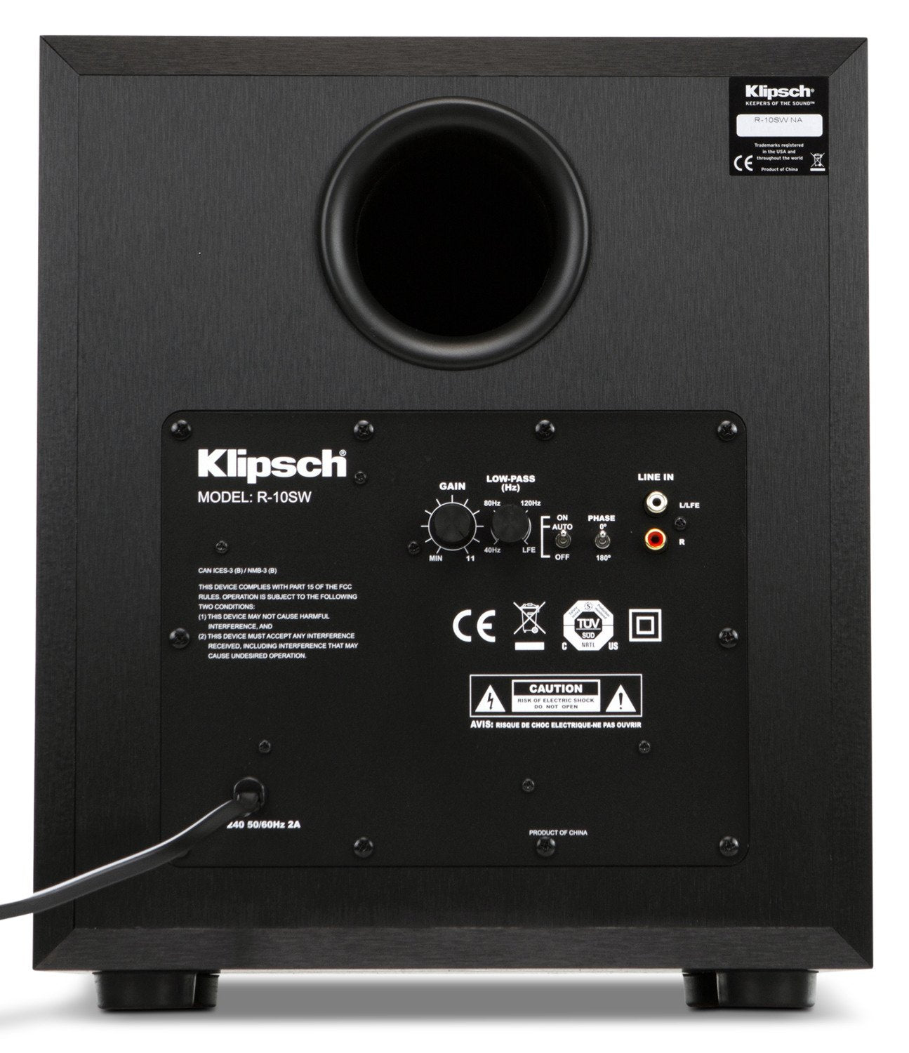 Klipsch 10" Subwoofer - R-10SW
