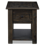 Gable End Table - Weathered Charcoal