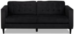 Anthena Polyester Sofa - Charcoal