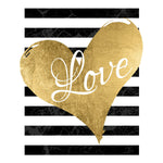 Love With Stripes Art (16" X 20")