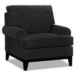 Crizia Sofa, Loveseat and Chair Set - Black