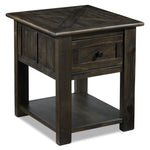 Gable End Table - Weathered Charcoal