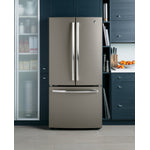 GE Slate Counter-Depth French Door Refrigerator (18.6 Cu. Ft.) - GWE19JMLES
