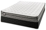 Sealy Visual Cushion Firm Full Mattress and Low-Profile Boxspring Set