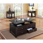 Ines End Table - Espresso
