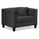 Astin Sofa and Chair and a Half Set - Dark Grey