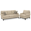 Crizia Sofa and Chair Set - Mocha