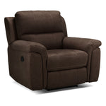 Roarke Reclining Sofa and Recliner Set - Walnut