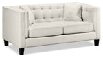 Astin Sofa, Loveseat and Chair and a Half Set - Wheat