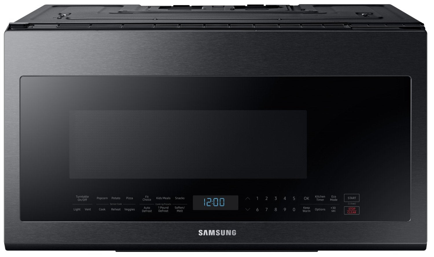 Samsung Black Stainless Steel Over-the-Range Microwave (2.1 Cu. Ft.) - ME21M706BAG/AC