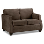 Agnes Sofa and Loveseat Set - Chocolate