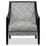 Rowena Accent Chair - White and Grey - Open-Box