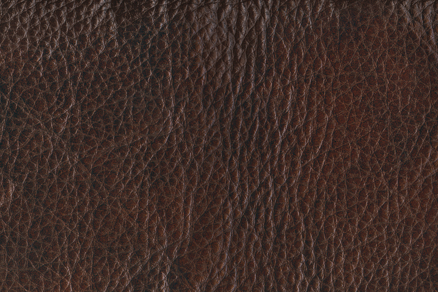 Stampede Leather Ottoman - Coffee