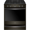 Whirlpool Black Stainless Steel Slide-In Gas True Convection Range (5.8 Cu. Ft.) - WEG750H0HV
