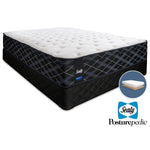 Sealy 5K Firm Queen Mattress and Low-Profile Boxspring Set