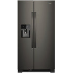 Whirlpool Black Stainless Steel Side-by-Side Refrigerator (25 Cu. Ft.) - WRS325SDHV