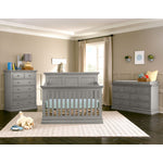 Cameron Convertible Panel Crib - Cloud