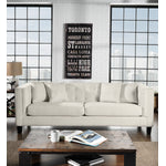 Astin Sofa, Loveseat and Chair and a Half Set - Wheat