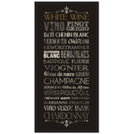 White Wine Canvas Print (30" X 60")