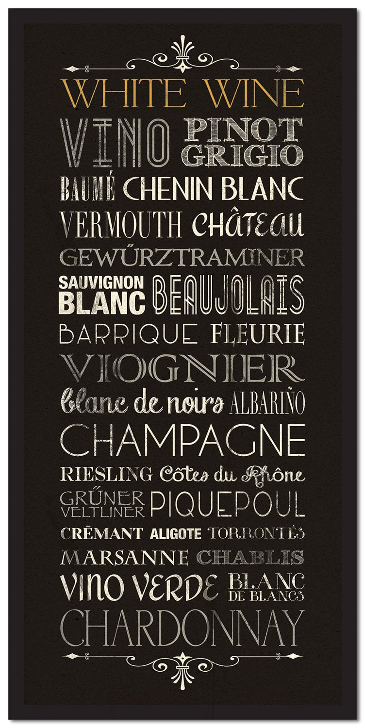 White Wine Canvas Print (30" X 60")