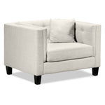 Astin Sofa, Loveseat and Chair and a Half Set - Wheat