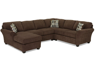 Althea 4-Piece Sectional with Left-Facing Chaise - Coffee