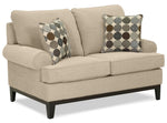 Crizia Sofa and Loveseat Set - Mocha