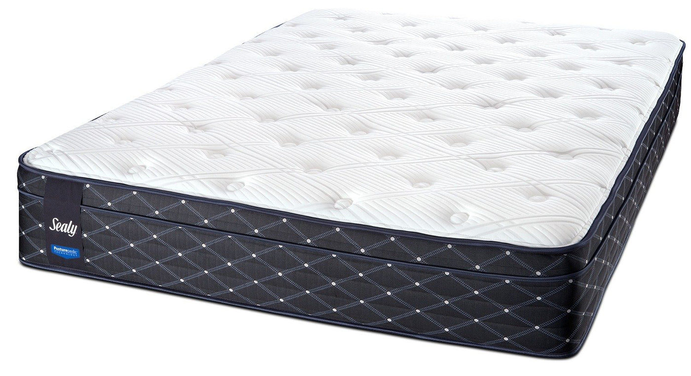 Sealy Familiar Plush Queen Mattress and Split Boxspring Set