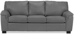 Reynolds Leather Sofa - Grey