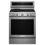 KitchenAid Stainless Steel Freestanding Gas Range (5.8 Cu. Ft.) - KFGG500ESS